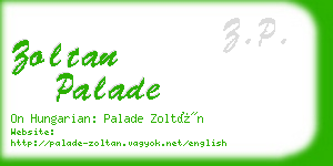 zoltan palade business card